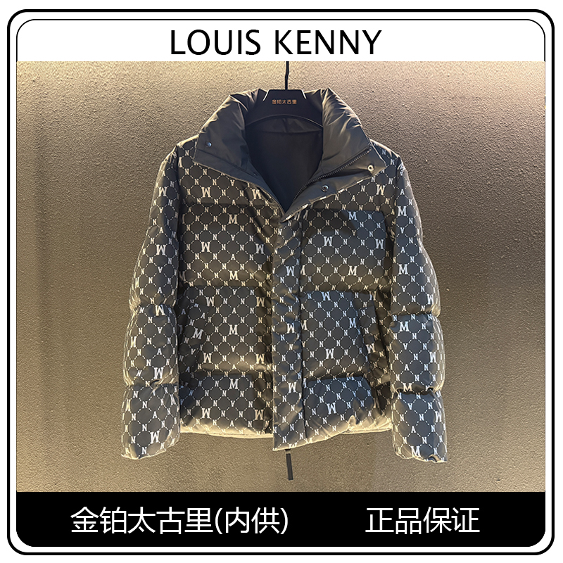 25秋冬轻奢休闲加厚白鸭绒百搭立领保暖情侣印花羽绒服短款外套