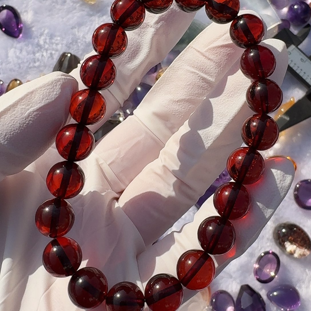 月***闪未镶嵌烟晶手链水晶