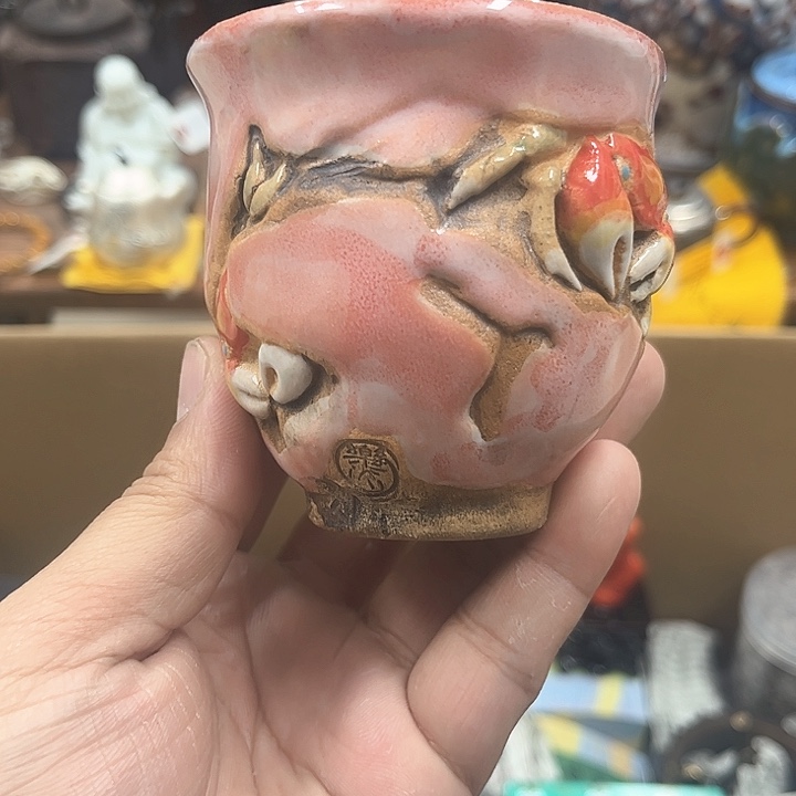 盘瓷器瓷器瓷器乐山螃蟹公道