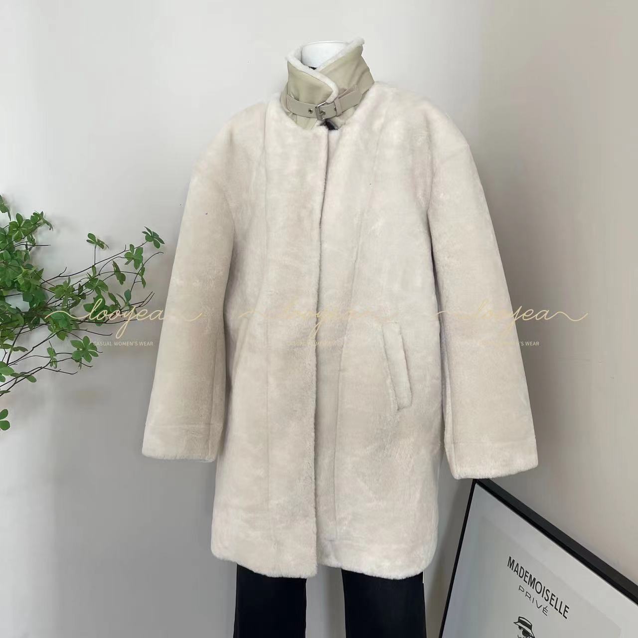 【鹿姨清仓NO退NO换】白雪 超厚实暖和过冬毛毛外套 8428