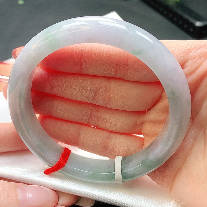 翡翠手镯未镶嵌63正圈