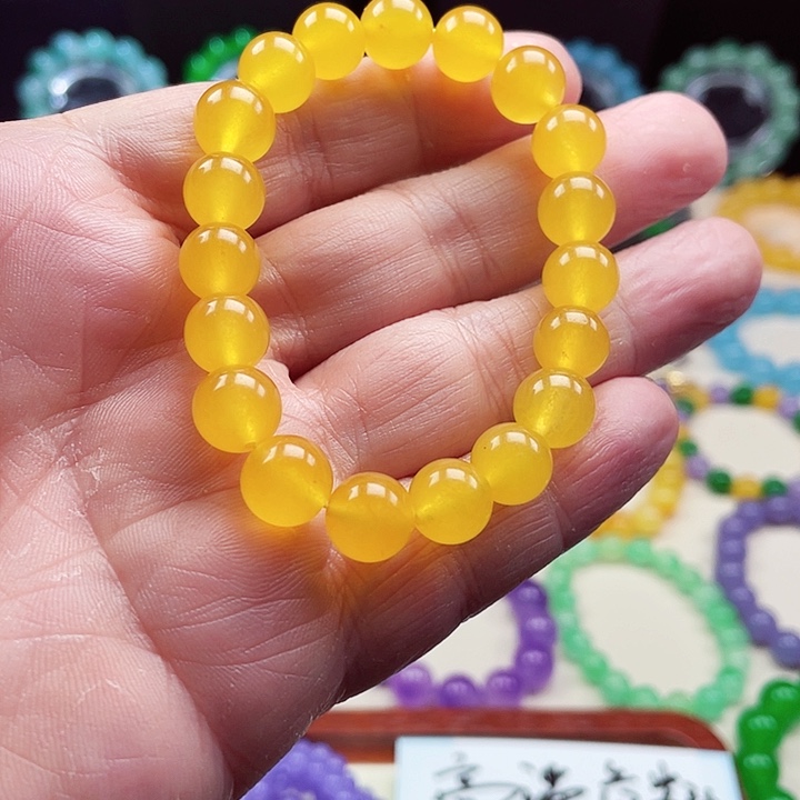 翡翠未镶嵌颈饰卡10翡翠珠链男女款19