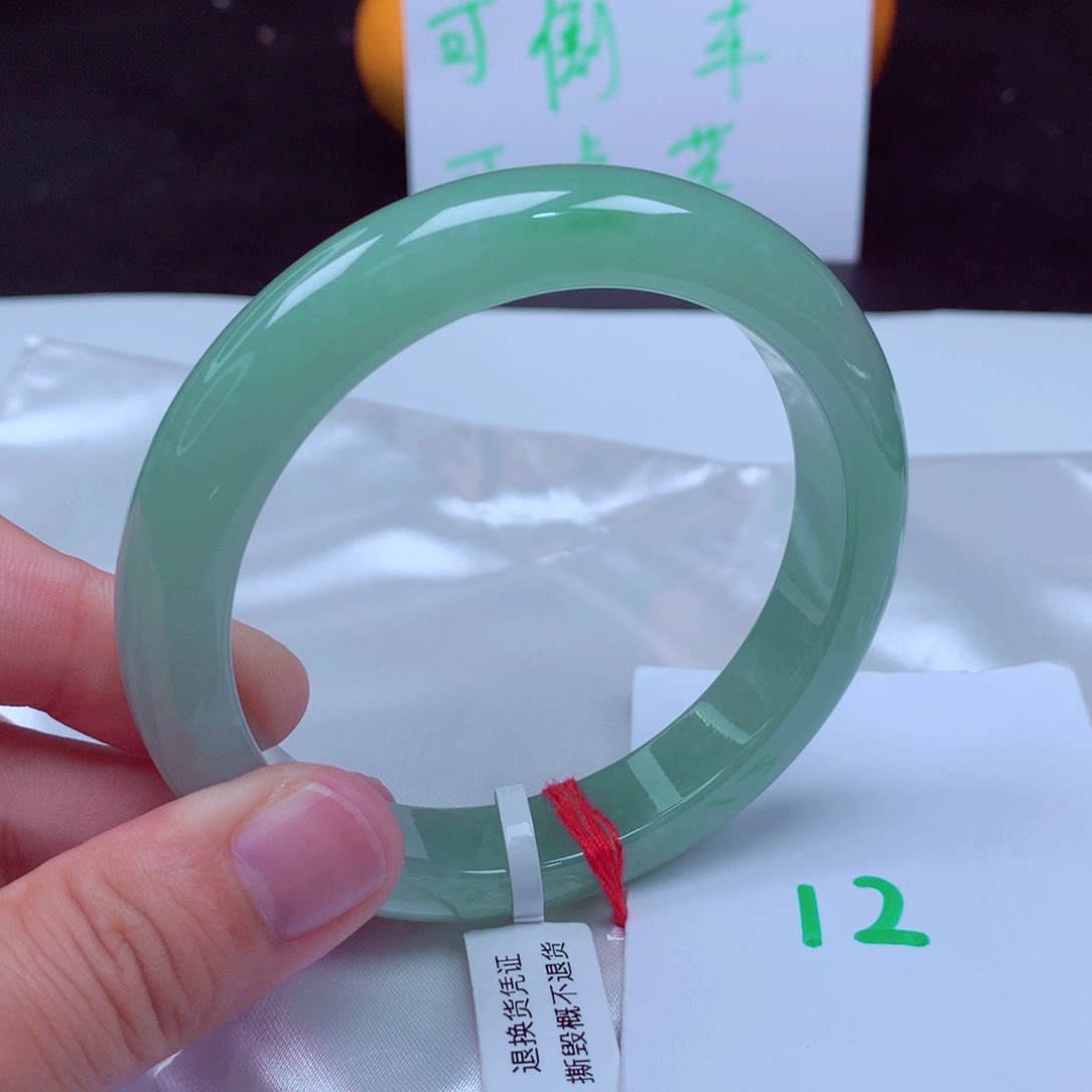 未镶嵌手镯翡翠缅甸天然A货翡翠手镯61