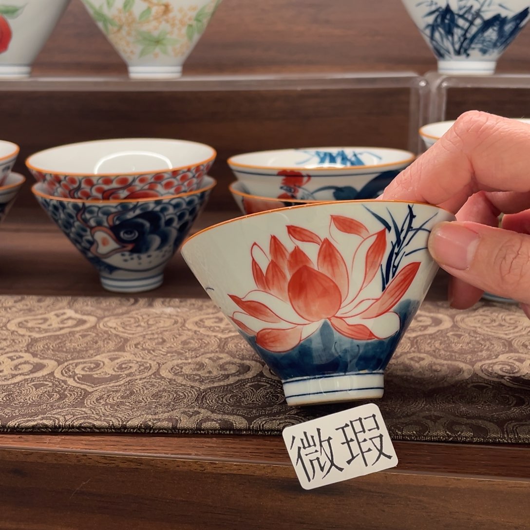 微瑕釉下彩纯手绘