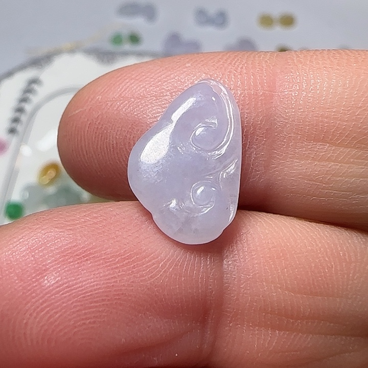 翡翠未镶嵌颈饰天然缅甸翡翠小如意小件