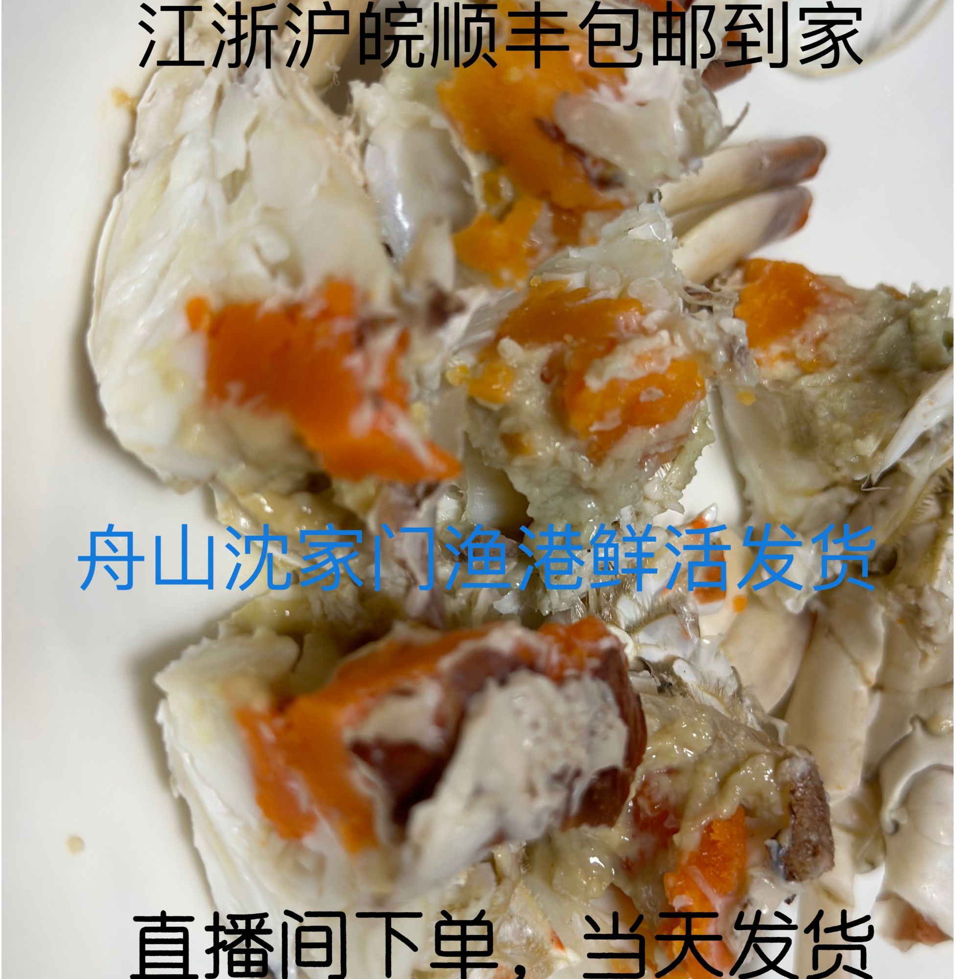 舟山海鲜螃蟹鲜活发货