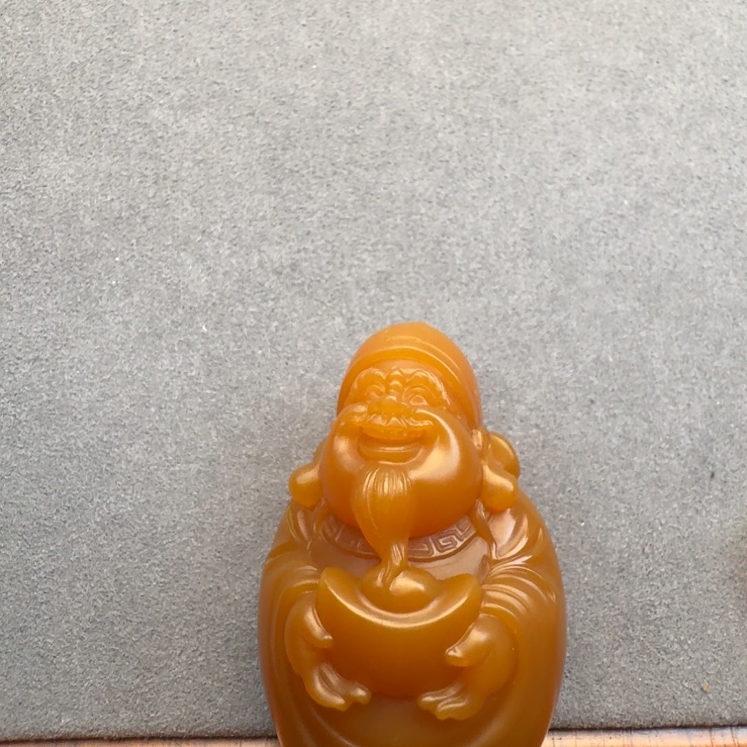 灵***梦石英质玉（黄龙玉）未镶嵌手把