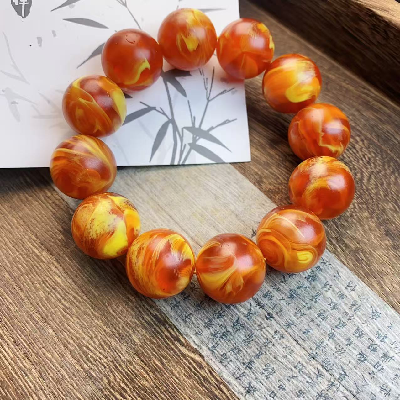 龙涎香手串无礼盒适合日常盘玩ZLBH-0216