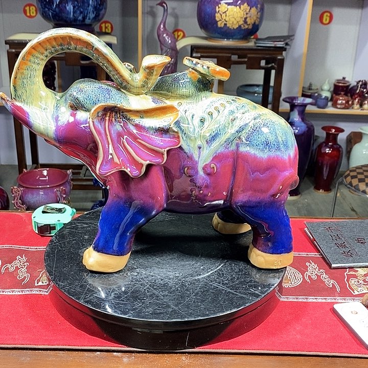 瓶中国神垕精品钧瓷