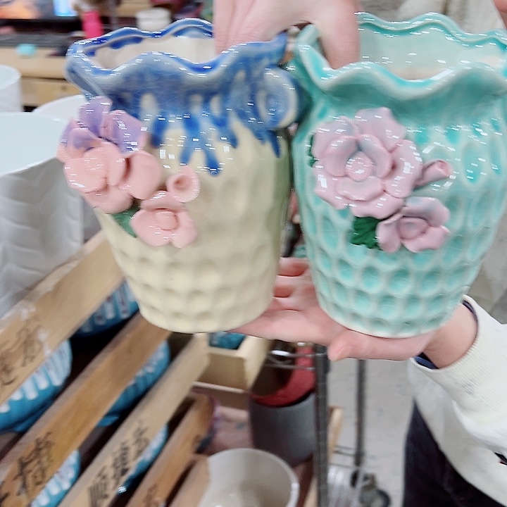 有孔，凑单福利满10元发货陶瓷多肉花盆！