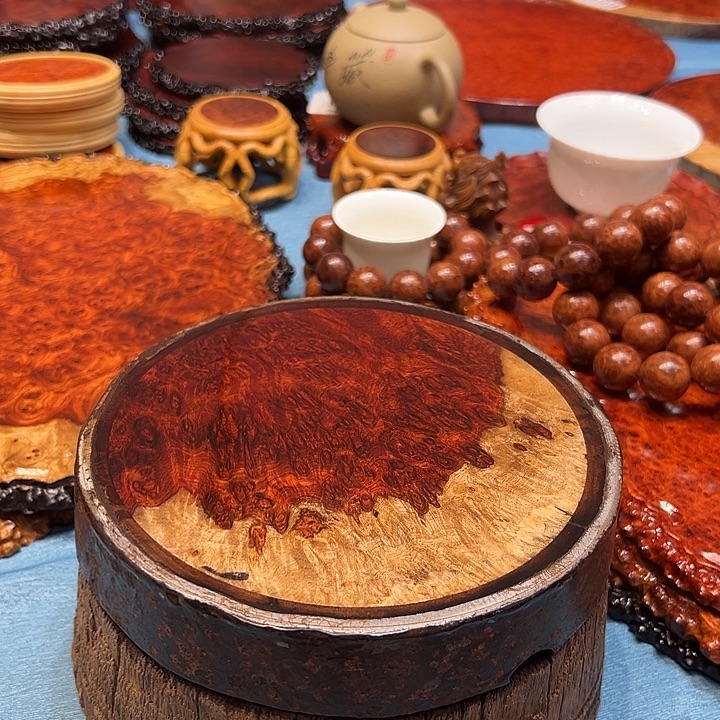 棉麻缅花榴疤车轱辘底座