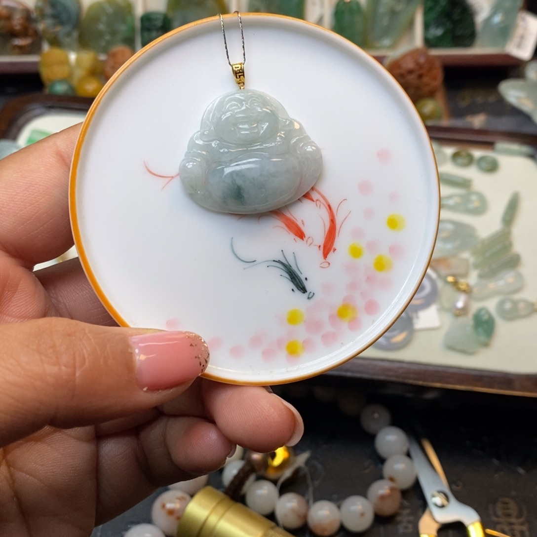 翡翠未镶嵌毛衣链