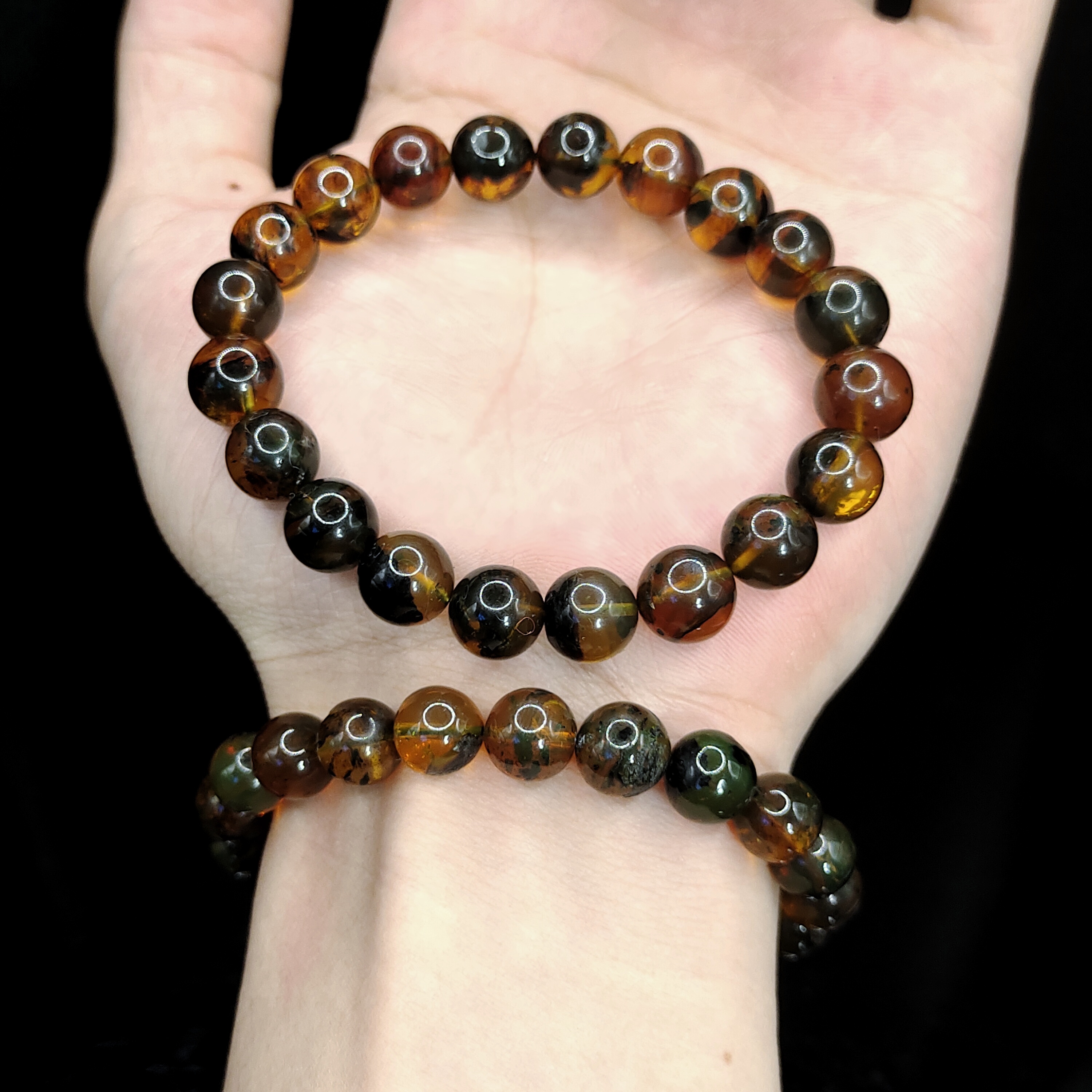 【老三珠宝】琥珀单圈手串GS【多样性发其一】约9mm