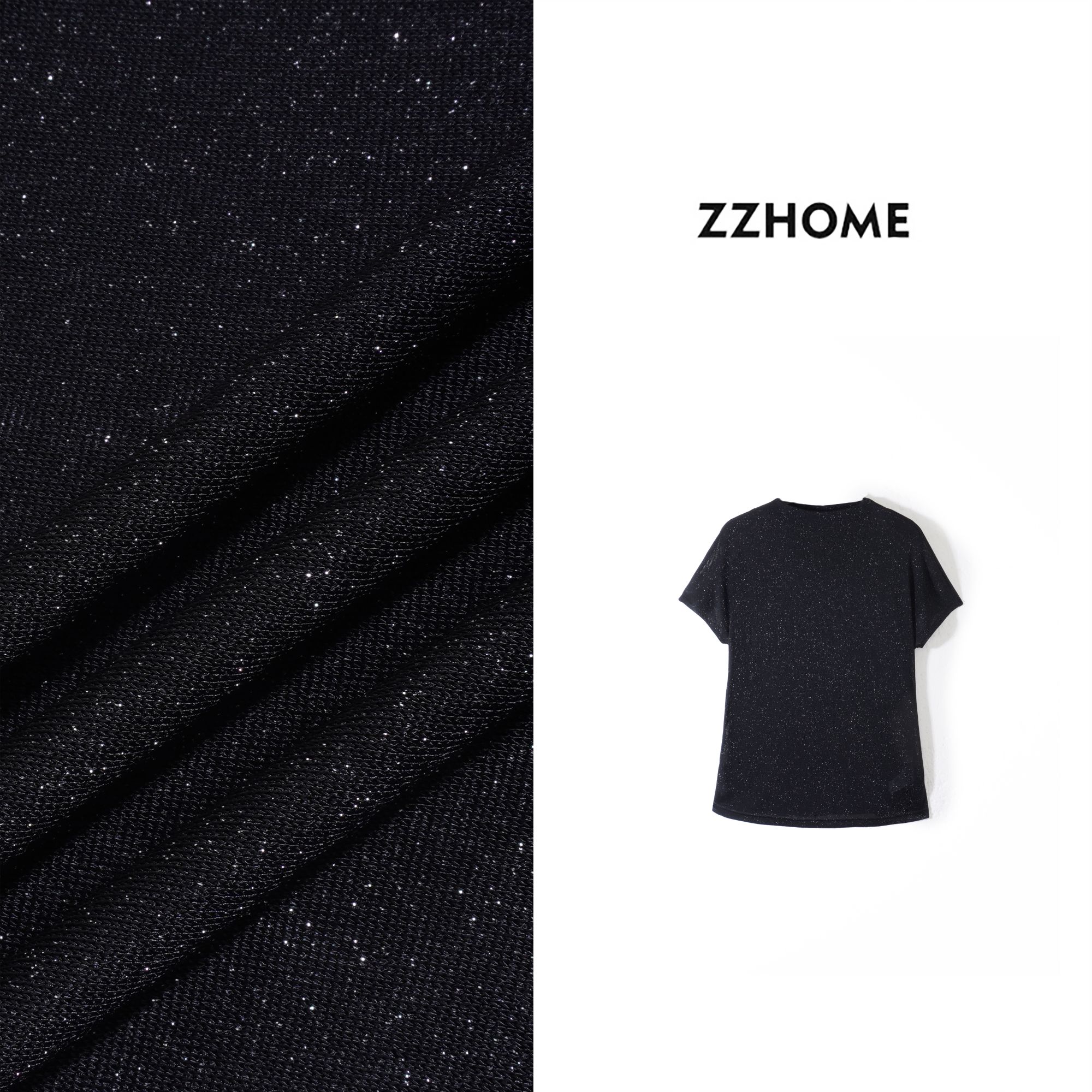 ZOZO HOME | 可持续时髦冷磨砂黑金精致短袖q174353p