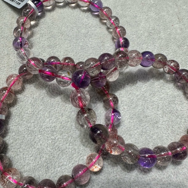 【书记甄选】天然超七单圈手链 多样性发一件 约8mm ck2692