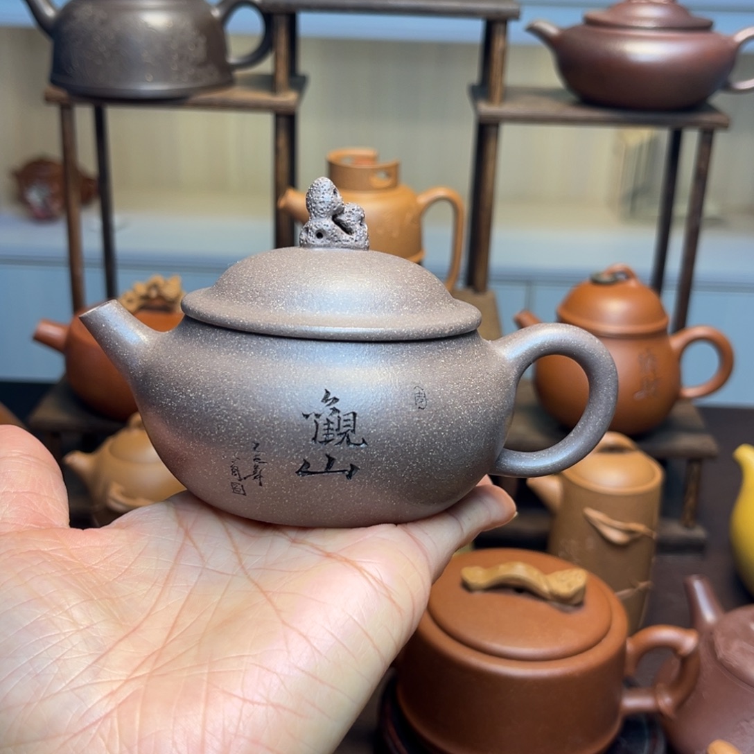 郑***括茶壶紫砂手工制作原矿紫砂