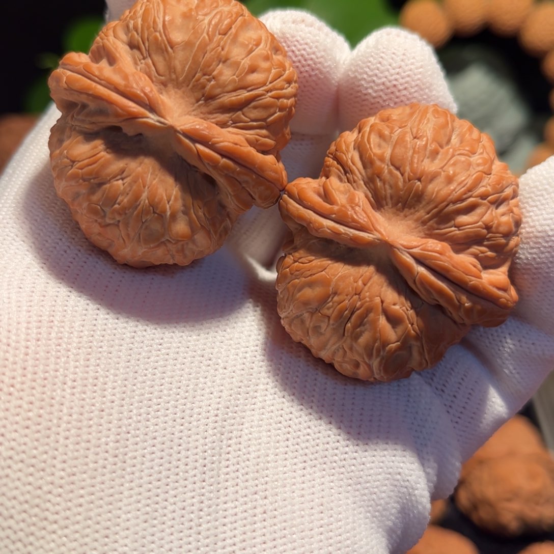 【闪购商品】文玩核桃把件平谷元宝43尺