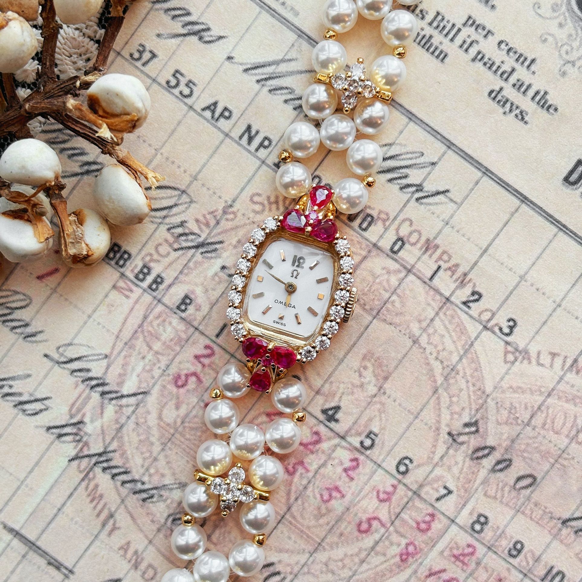 95新 Omega/欧米茄 1960年代·后镶非真钻圈 中古手动机械表JB2062