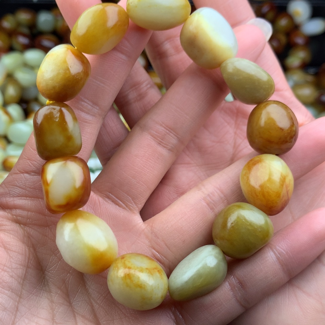 和田玉未镶嵌手链