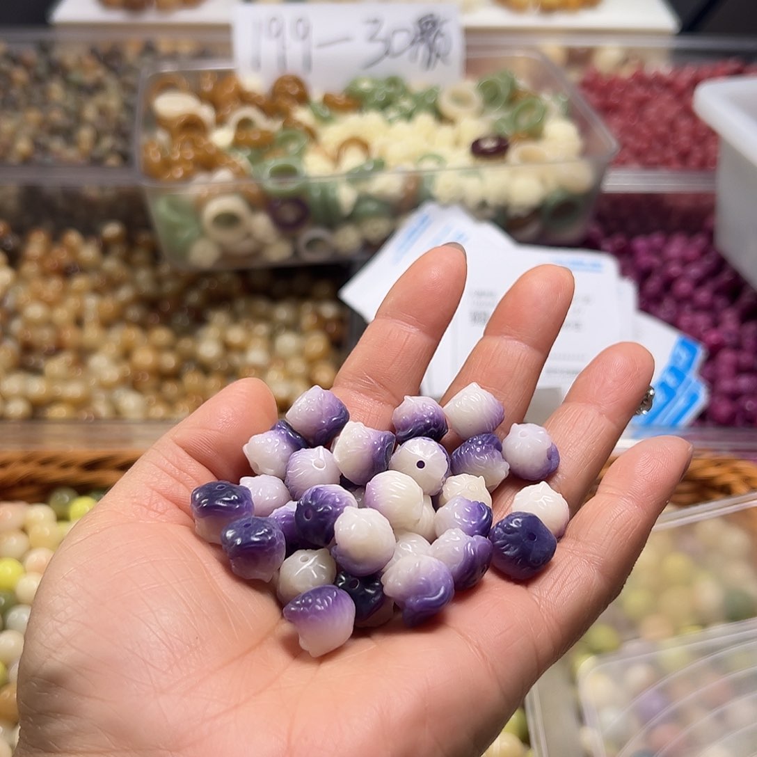 菩提根/象牙果吊坠卡12紫罗兰醒狮23颗