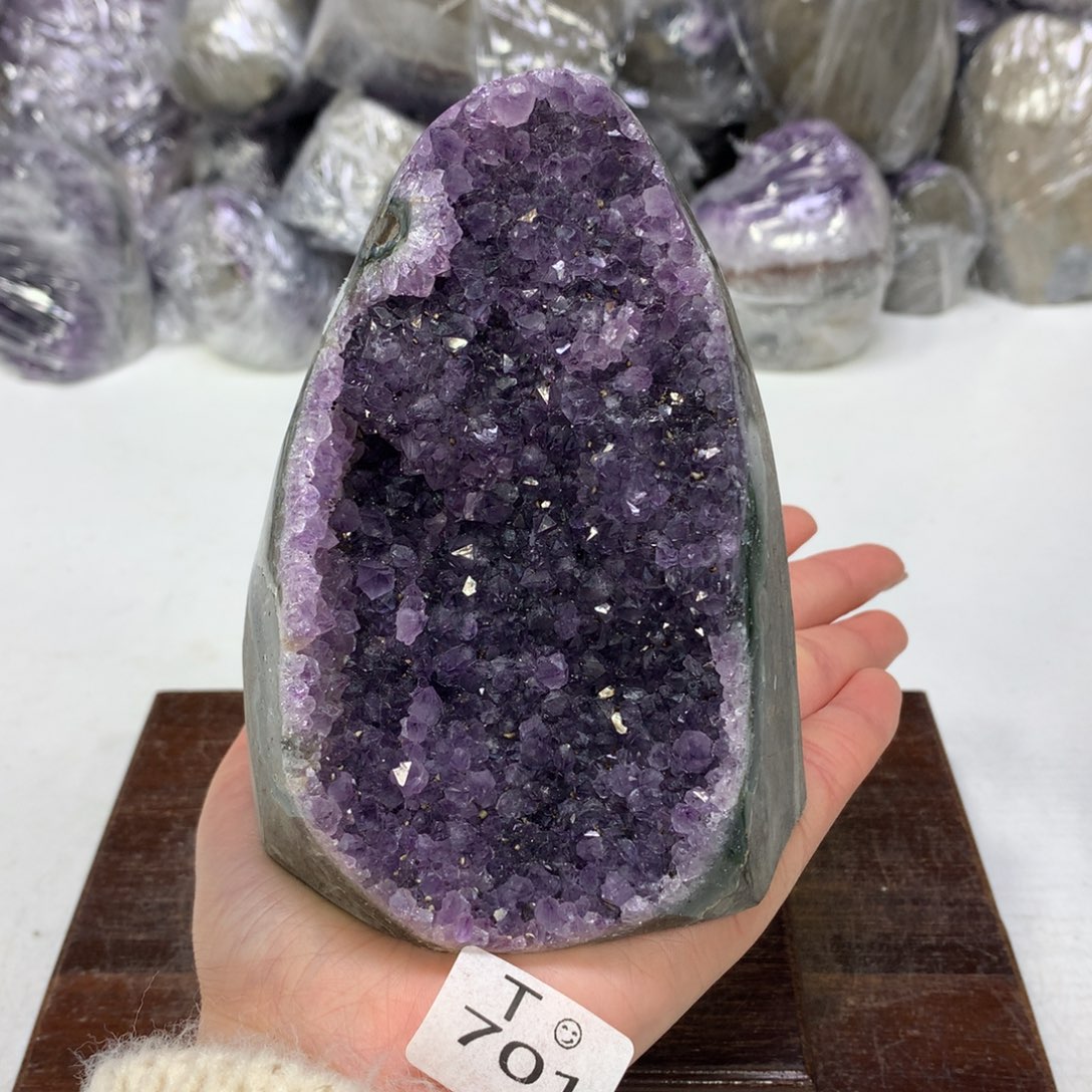 紫晶摆件未镶嵌水晶