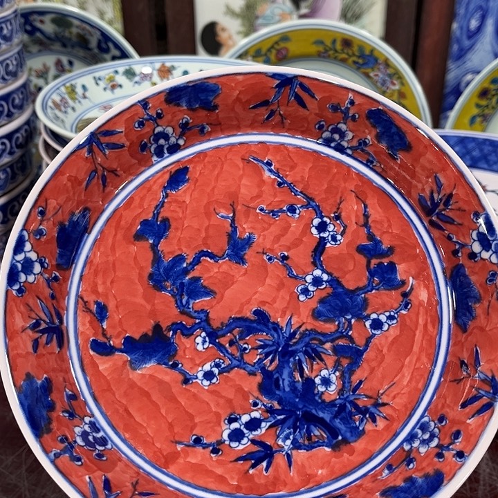 摆件//////直径19厘米。红。