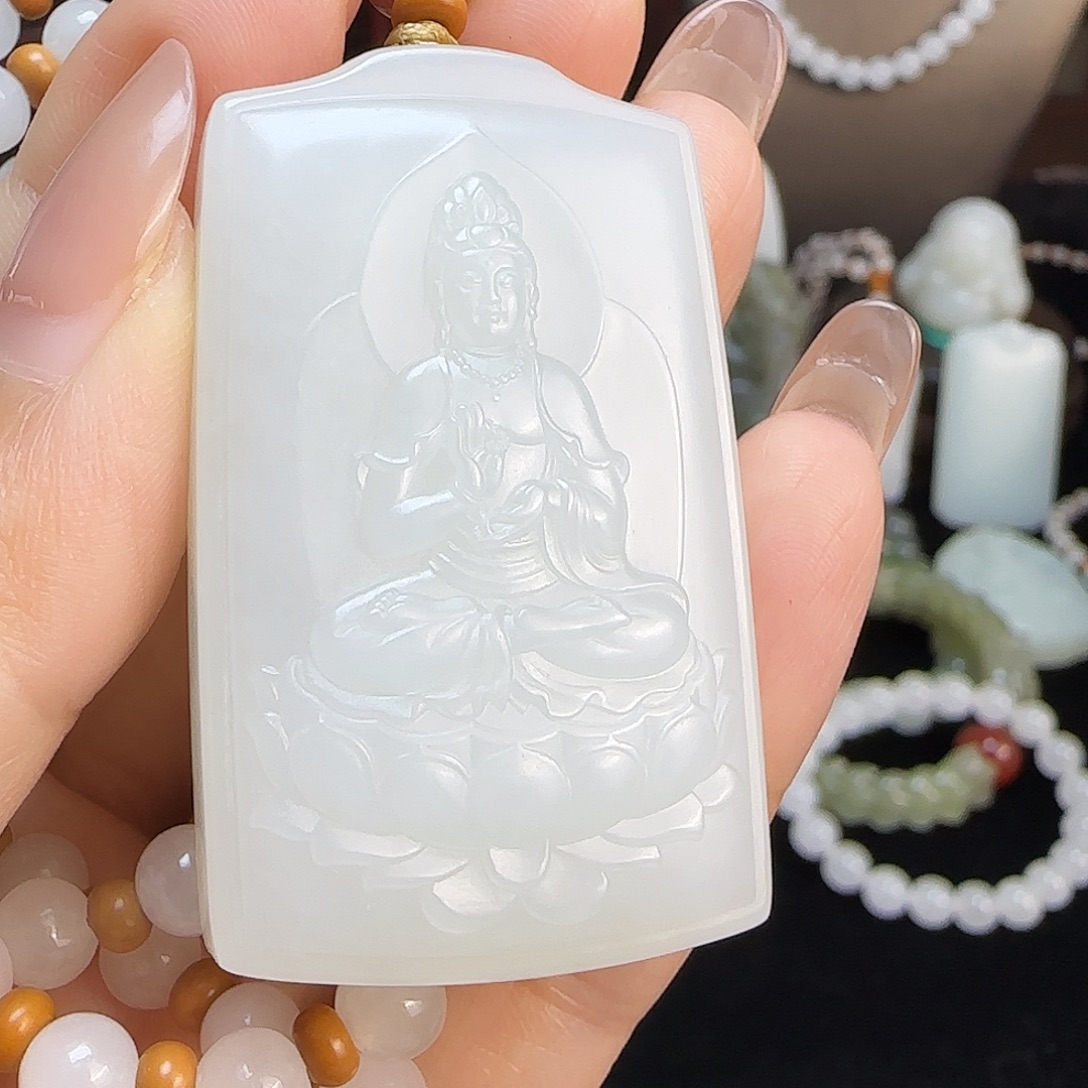 和田玉未镶嵌颈饰定制发货