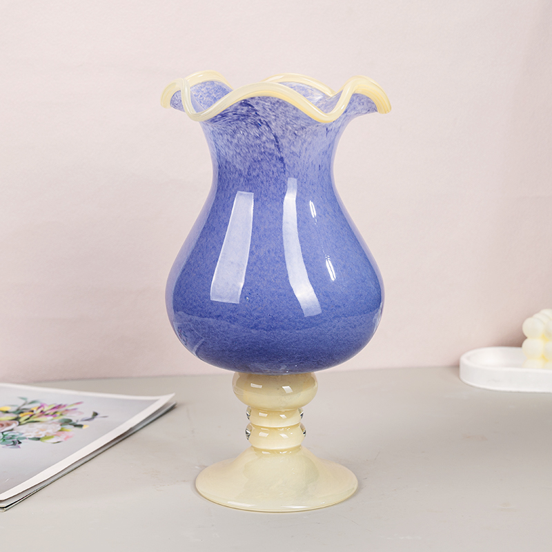 L629 现代化居家装饰花瓶紫色高颜值创意插花器