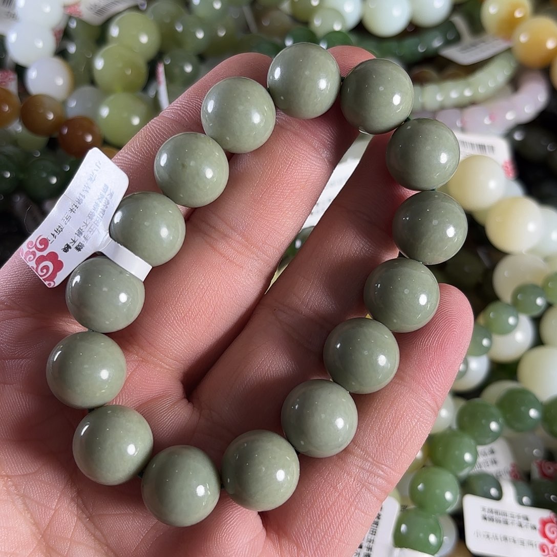 和田玉手链未镶嵌W114