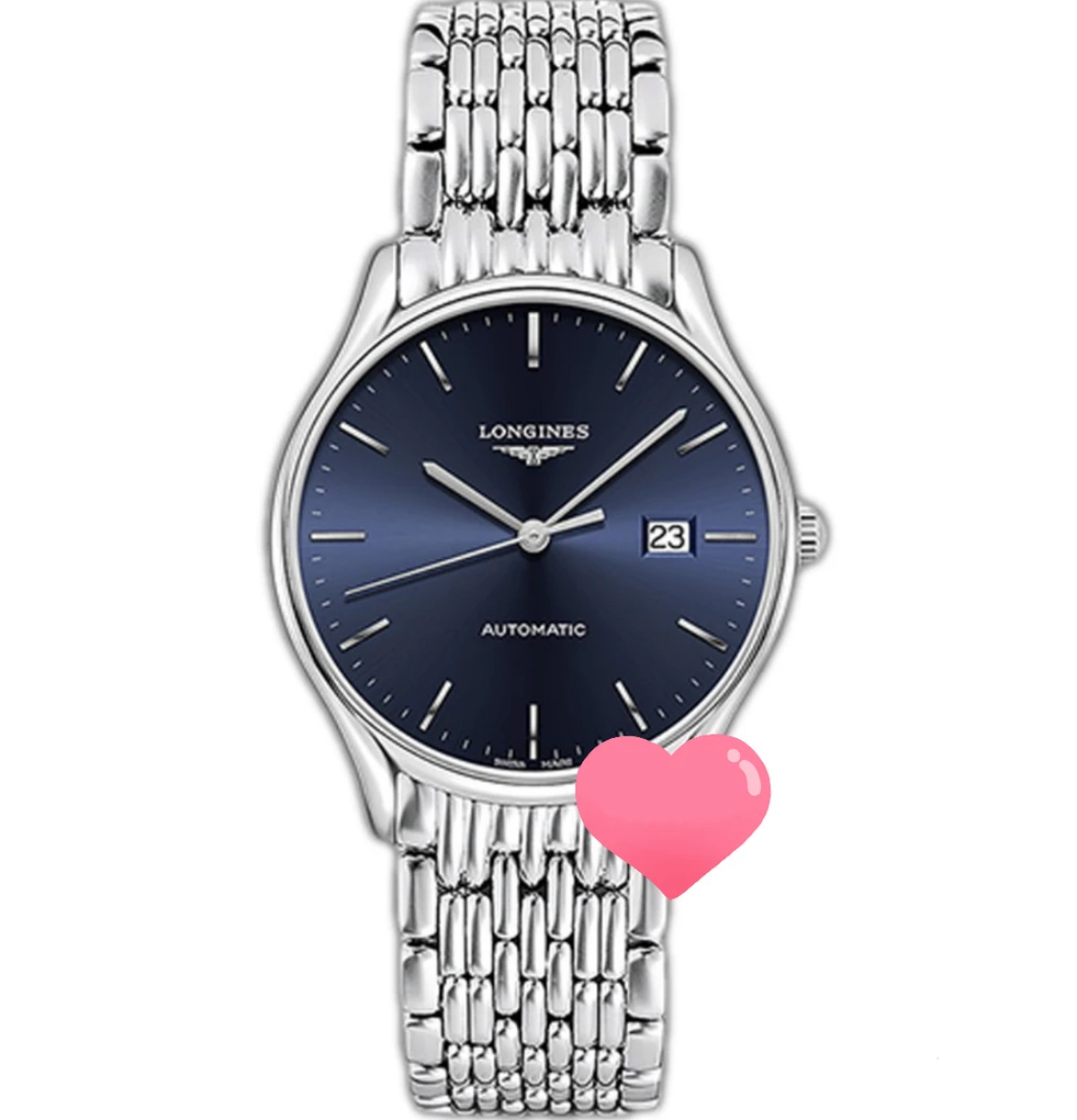 99新 Longines/浪琴 /律雅961蓝条丁/表径40/自动机械男表