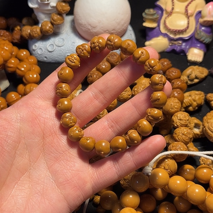 橄榄核手串/手链猴头精工百态