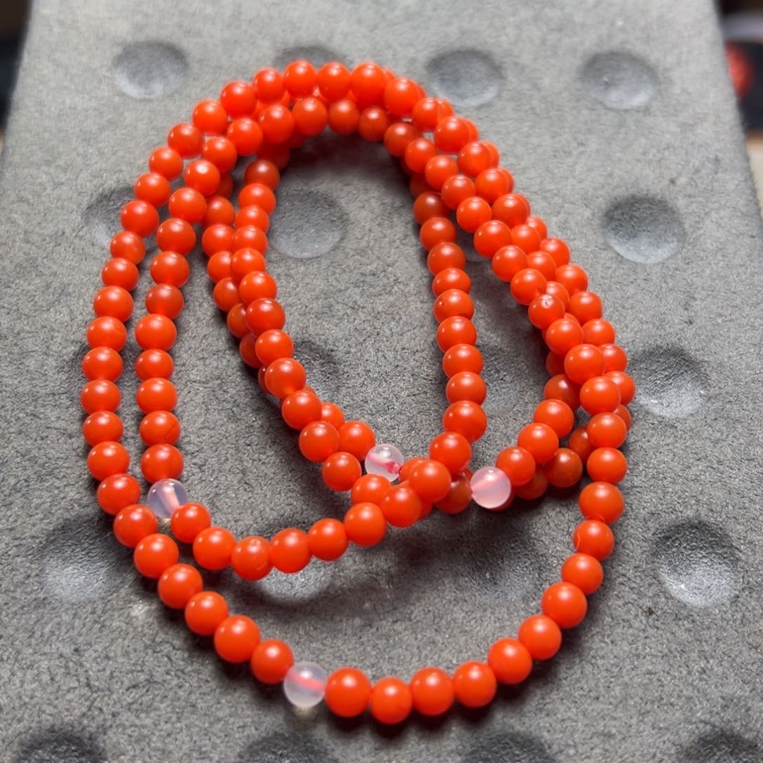 南红玛瑙南红多圈尺寸0.45mm未镶嵌