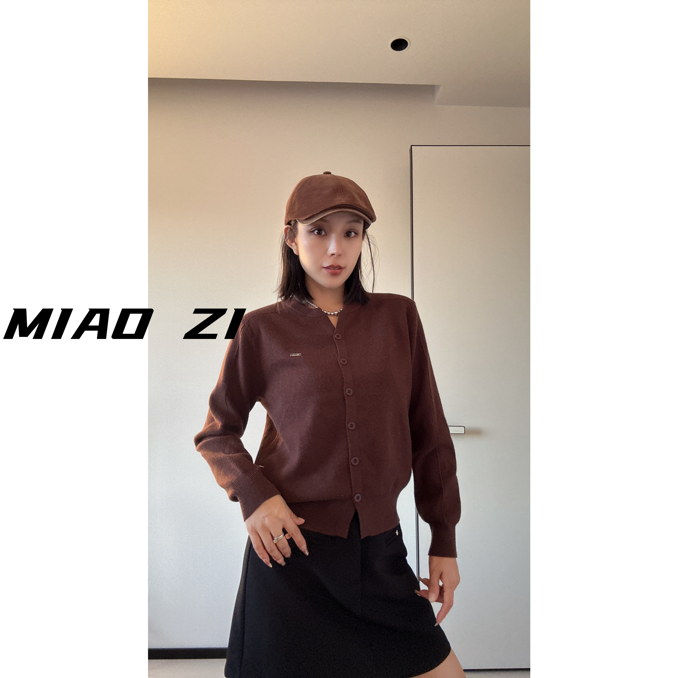 【MIAOZI】冬季新款两穿毛衣适用简约