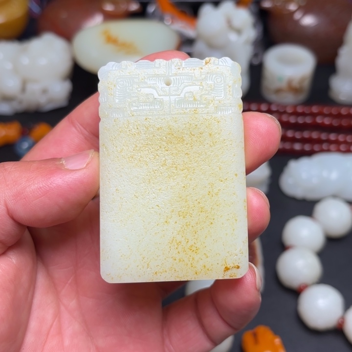 和田玉未镶嵌挂件