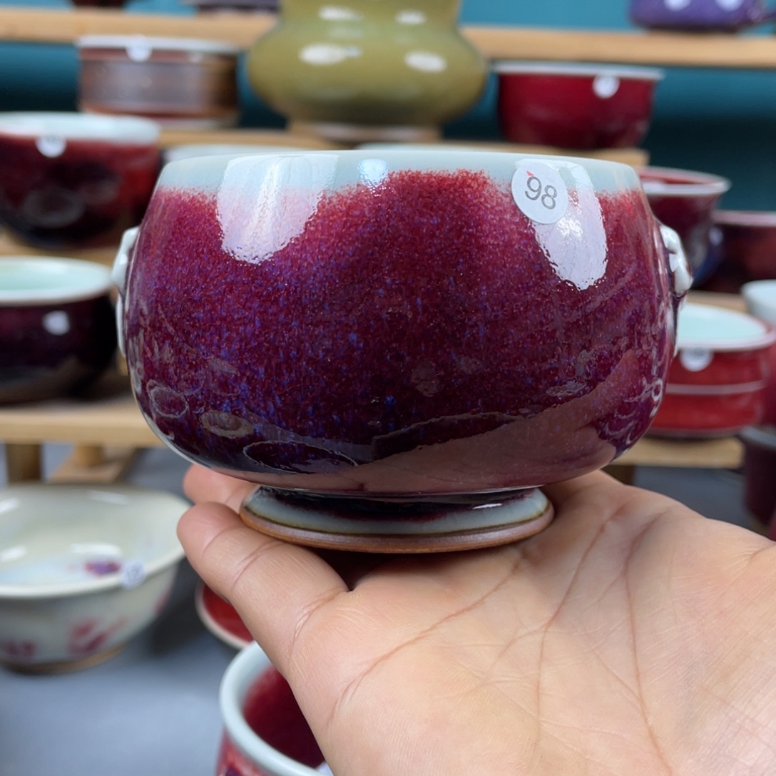 ར***华瓷片纯手工制作……微微瑕