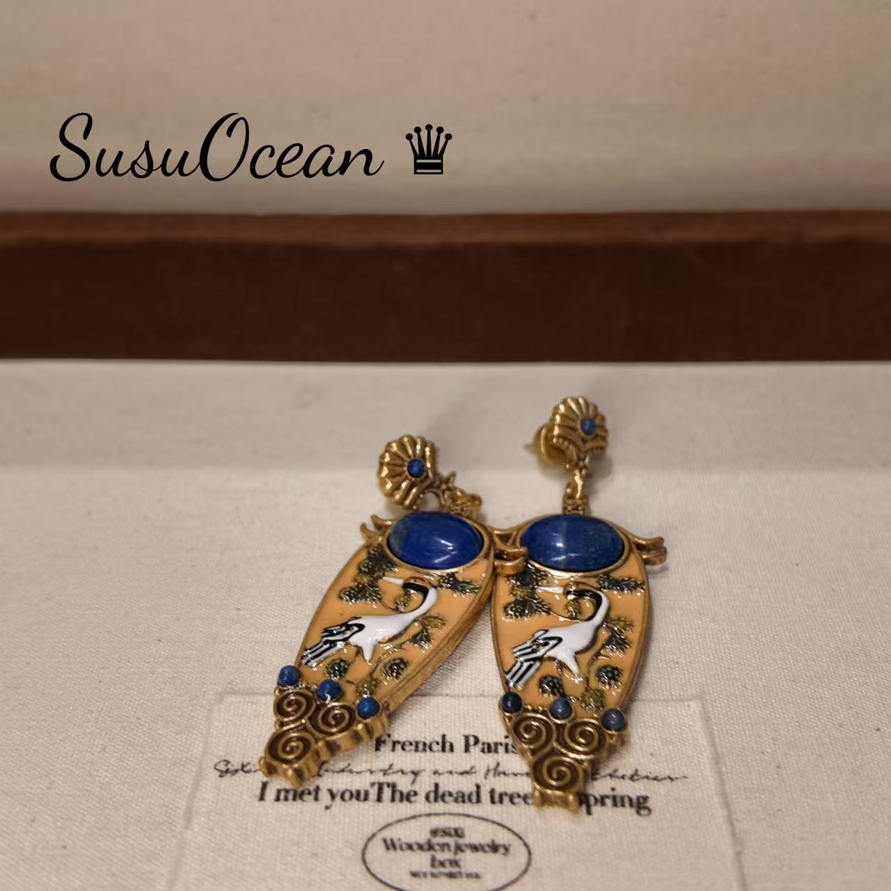 铜合金仿水晶耳饰 【1137】经典珍藏SusuOcean