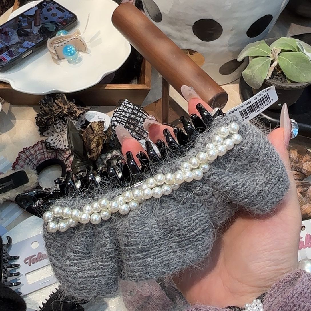 皮质铁合金发饰发夹