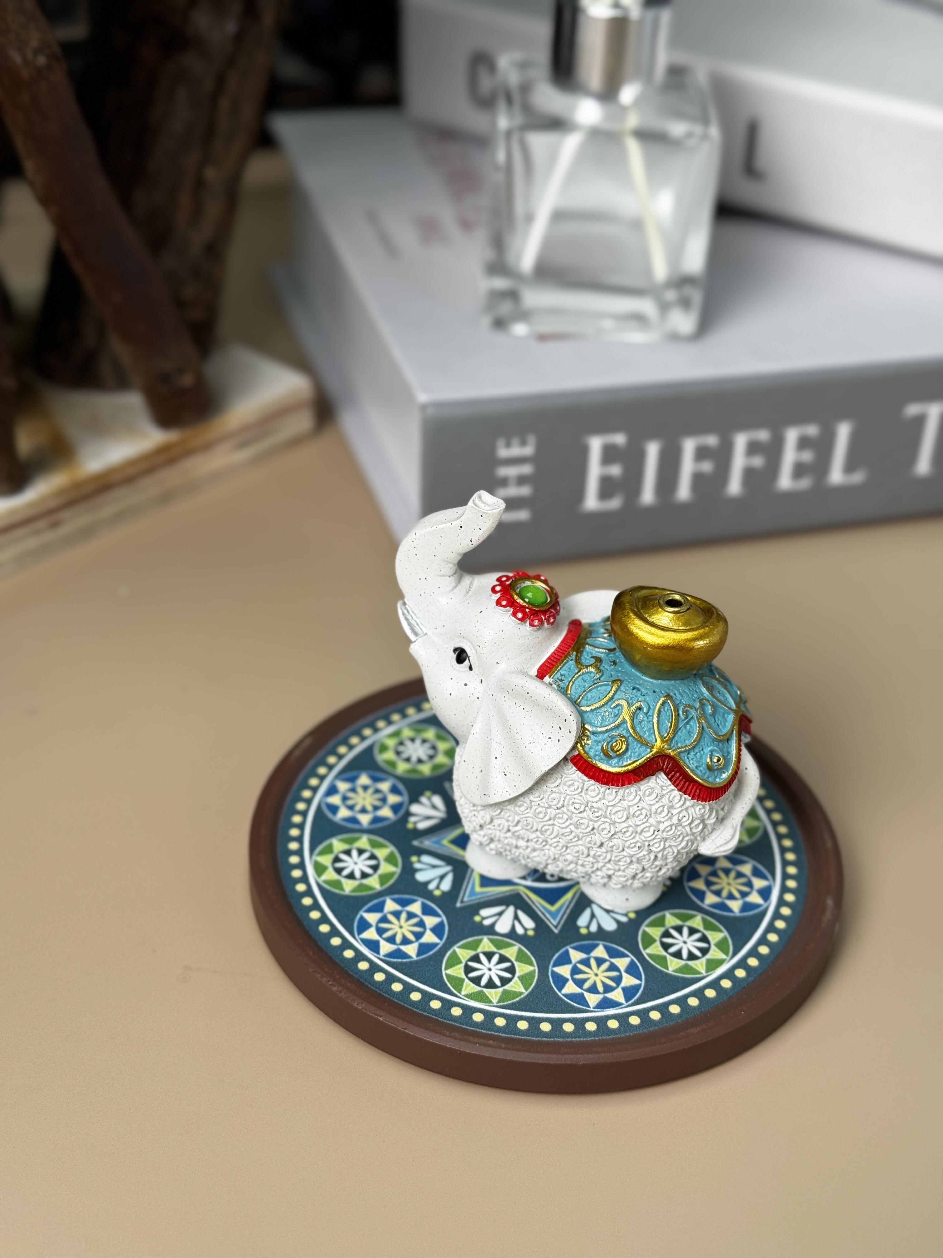 大象- 线香香插+底托香炉 摆件