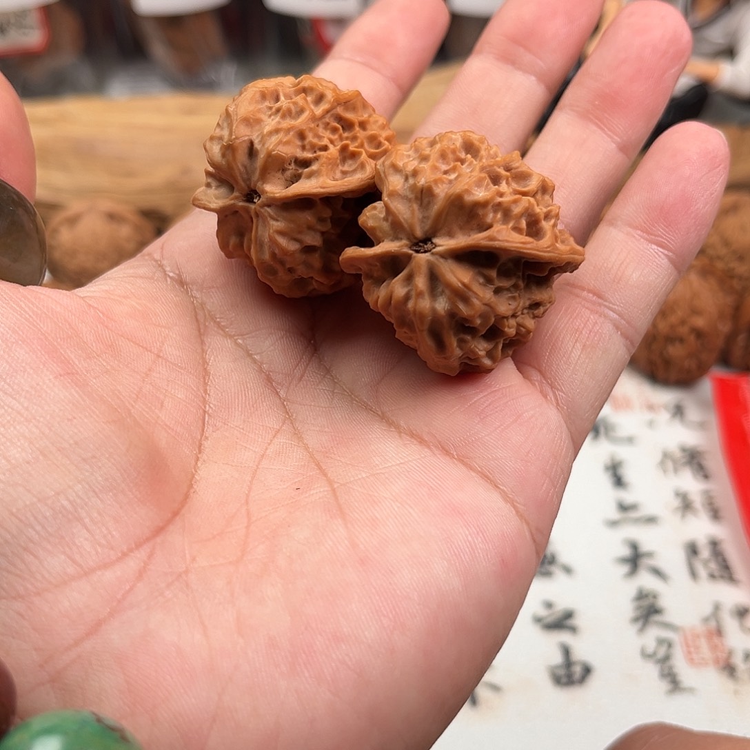 文玩核桃吊坠蛋蛋野核33全品