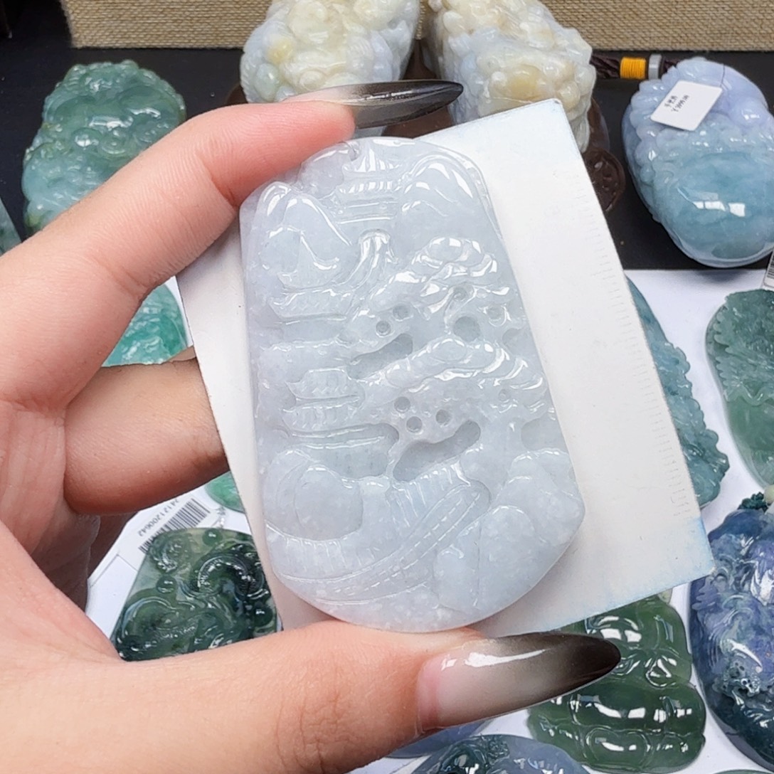 翡翠未镶嵌挂件翡翠