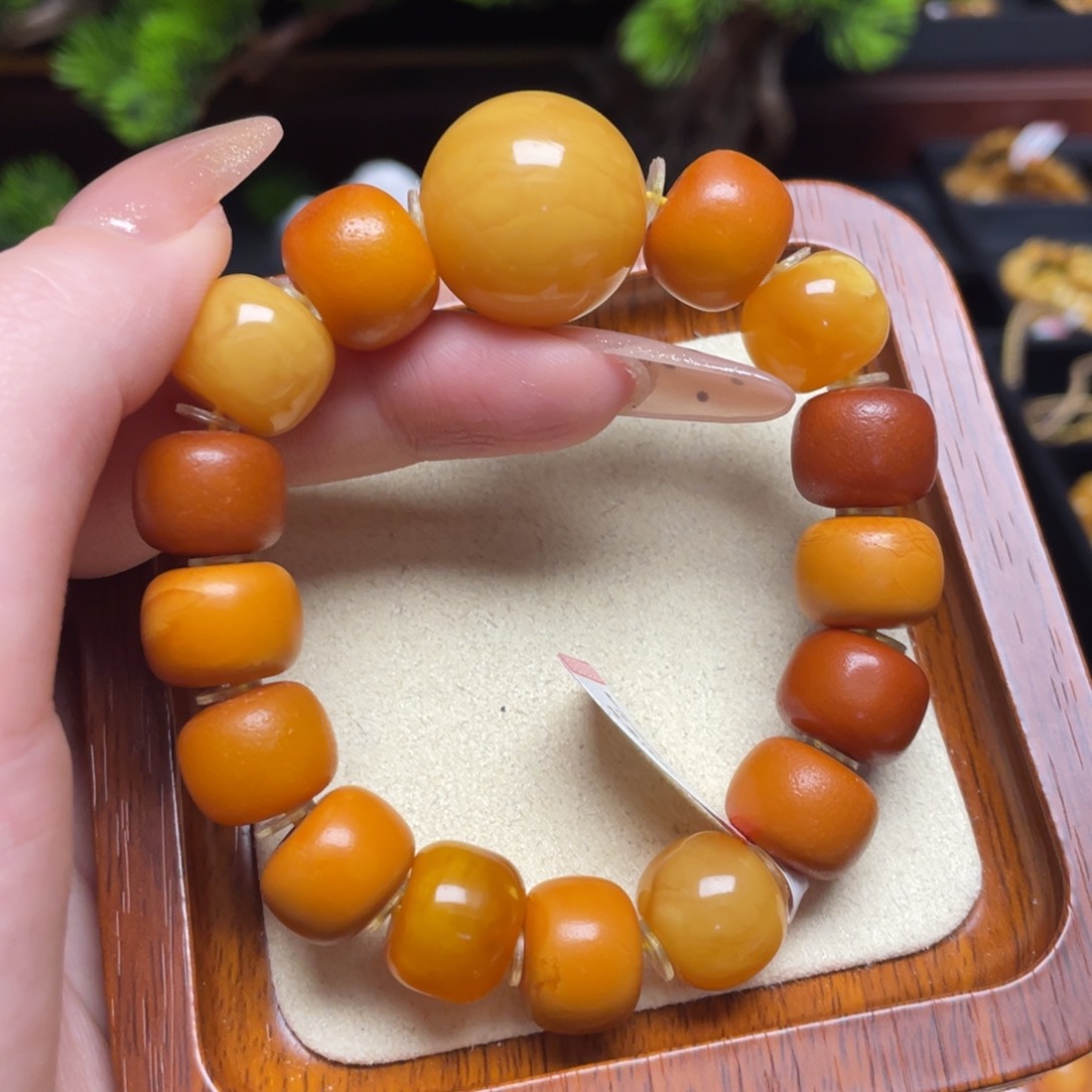 蜜蜡手链未镶嵌手串