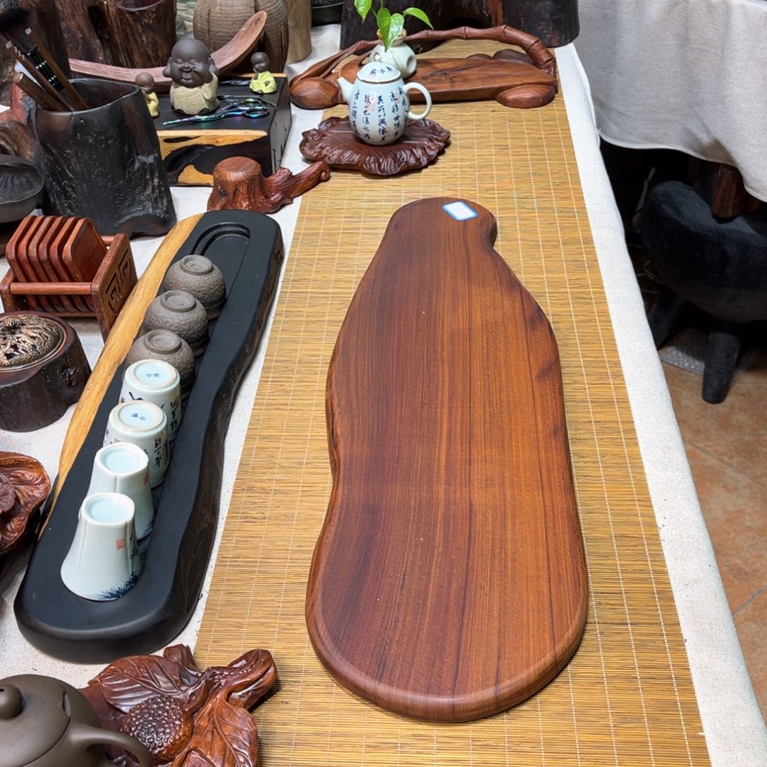 缅甸花梨干泡茶盘