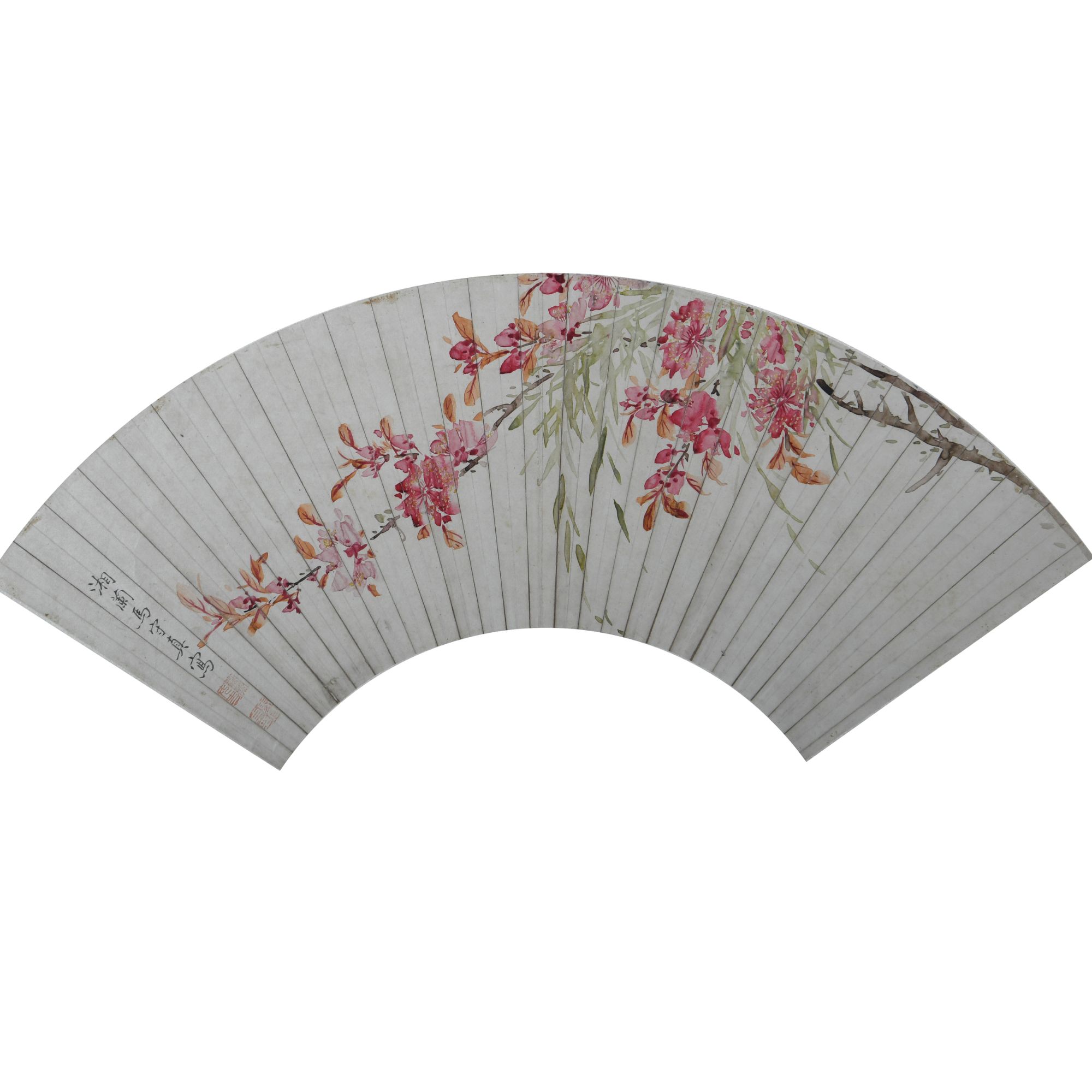 LOT.013马守真（款)【梅花】纸本镜片B0502-136预展