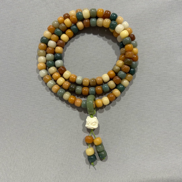 A328 敦煌多彩菩提 卡1.0 老型珠 多圈手串(多样性发其一)