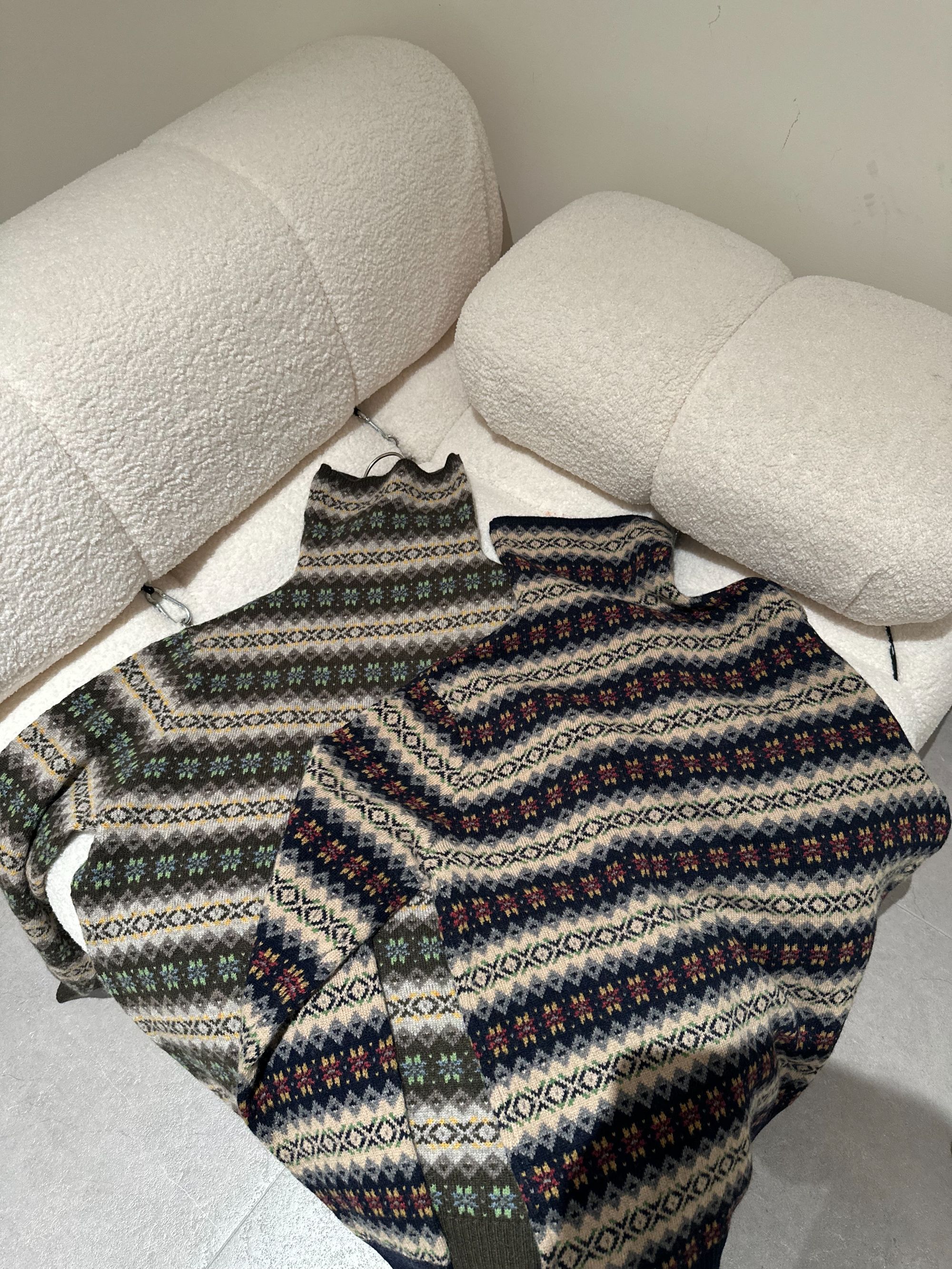 JIUJIU【巧巧栗酱】绵羊毛百搭慵懒风半高领套头打底毛针织衫女