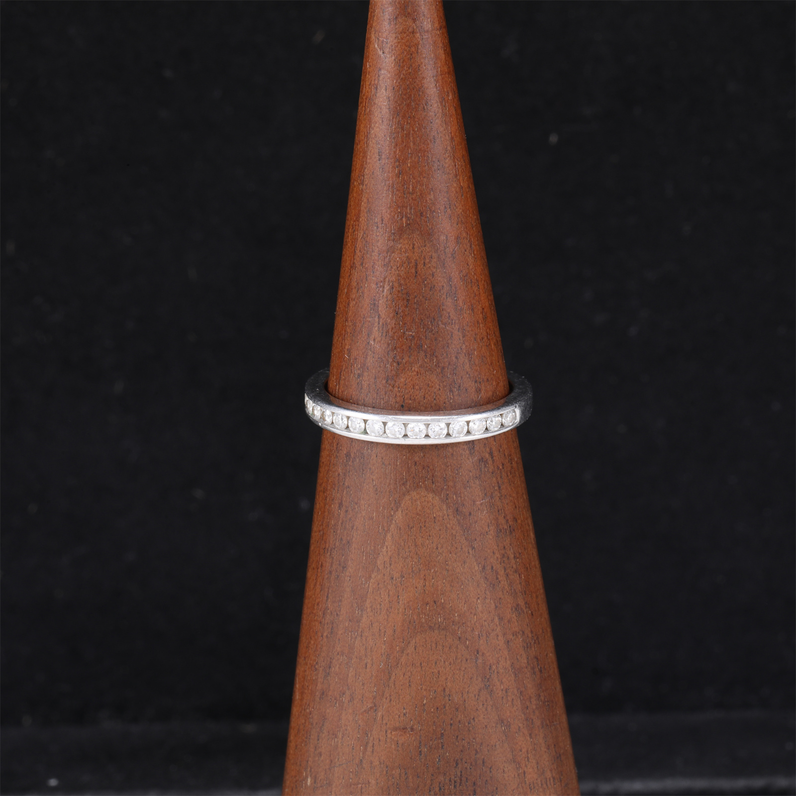 95新 Tiffany & Co./蒂芙尼 宠粉单排钻 18k戒指 50 P244589108