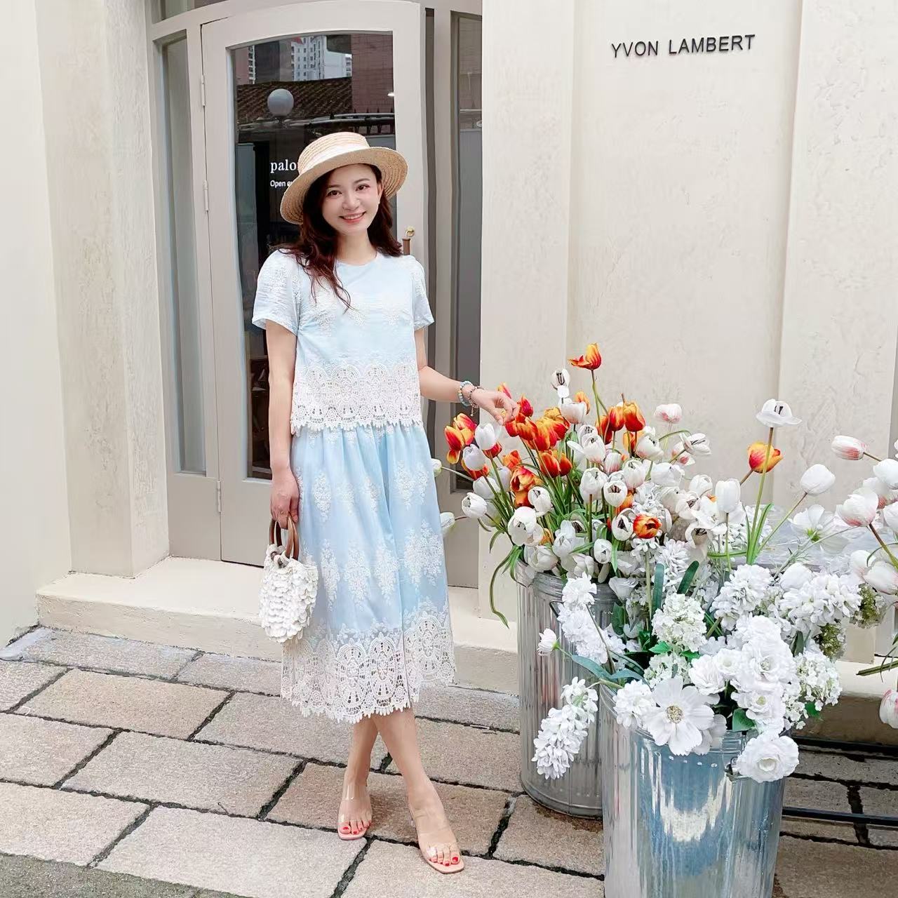 TC.KIDS福利款#63208A TC.KIDS女童品牌夏季套装