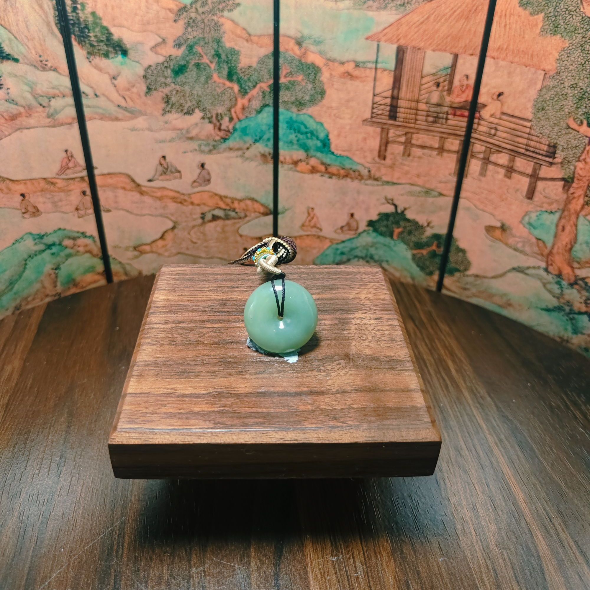 Q和田玉平安扣吊坠0347