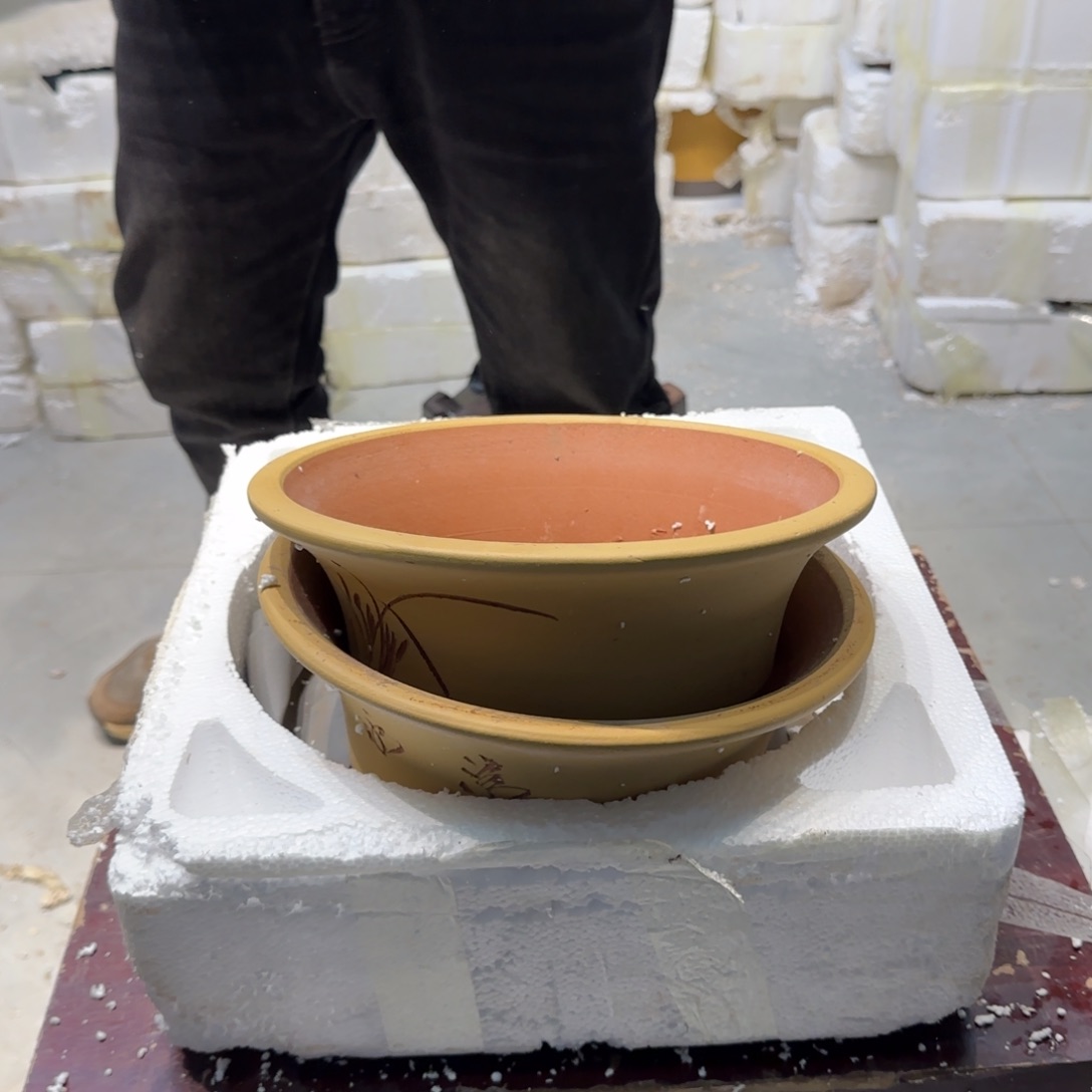 紫砂花盆口径23.9口径