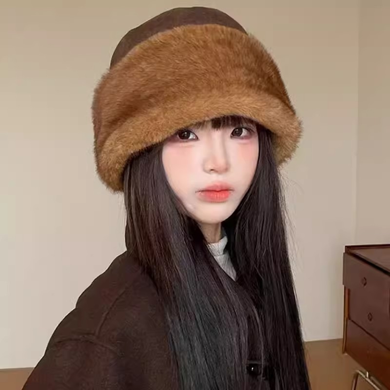 麂皮绒加厚护耳渔夫帽子女冬季一帽多戴保暖防寒雷锋帽包头蒙古帽